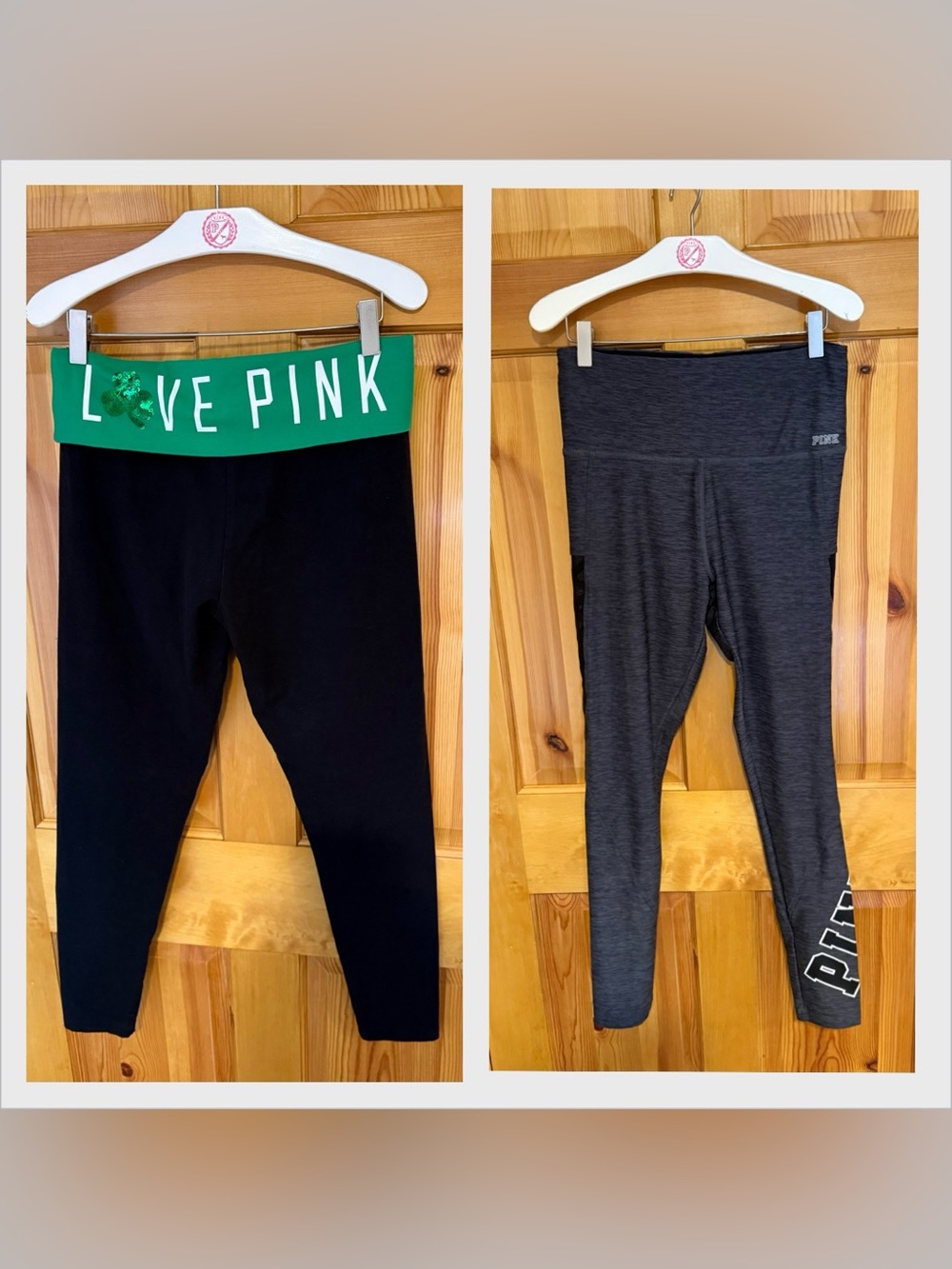 Victoria’s Secret Pink Yoga Leggings Lot of 2 Medium
